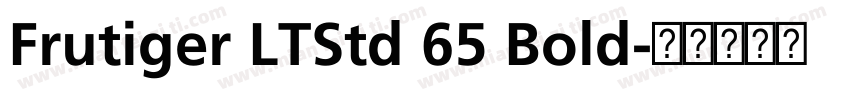 Frutiger LTStd 65 Bold字体转换